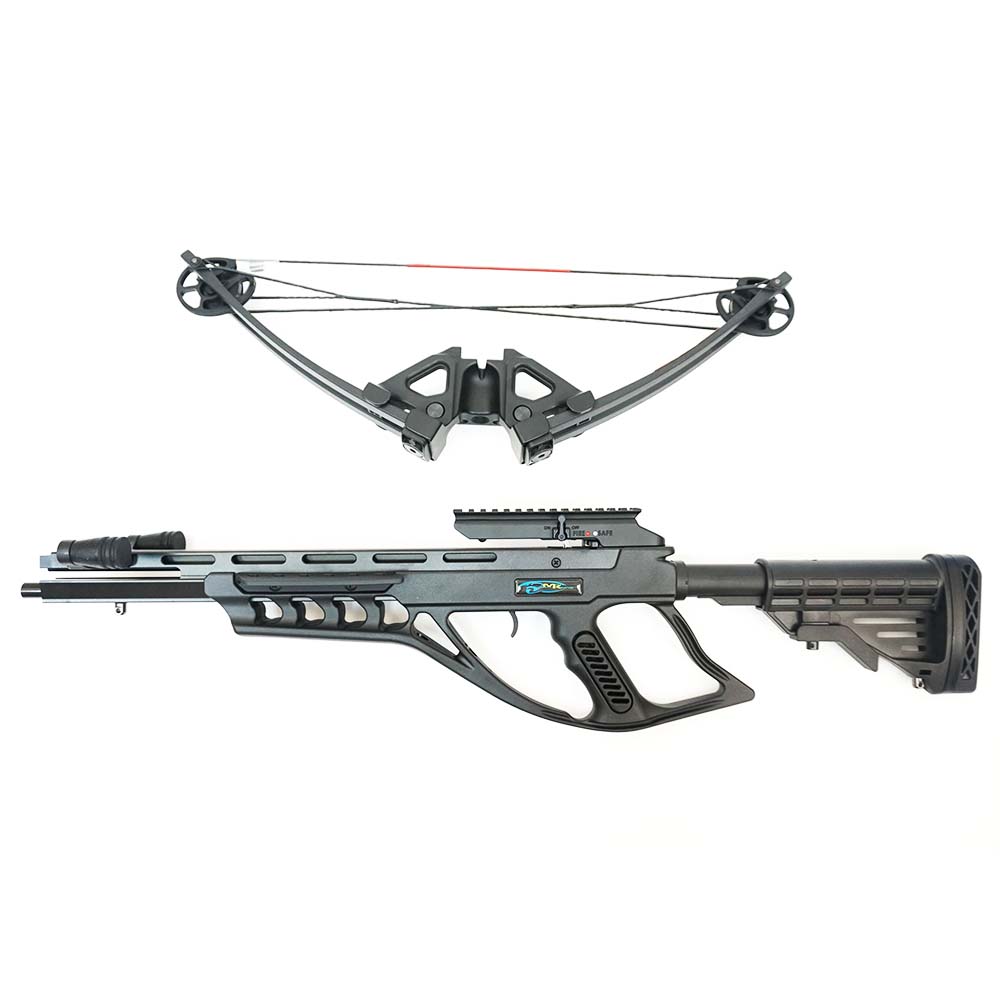 Арбалет блочный, начальная скорость 370 фут/сек, сила 95Lbs, длина натяжения 14", цвет камуфлированн