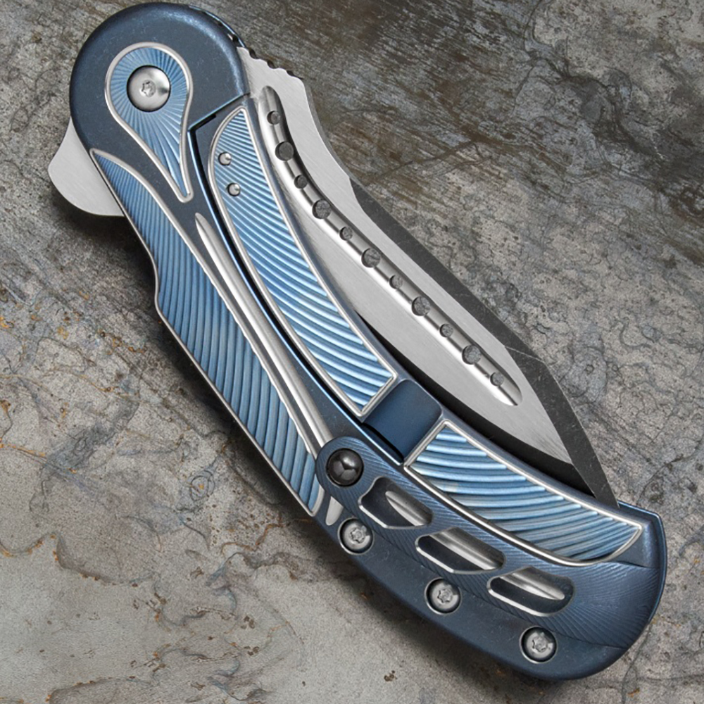 Нож складной Field Marshall, сталь CPM-S35VN,  длина клинка 4", сатиновое покрытие, 2 тона, рукоять