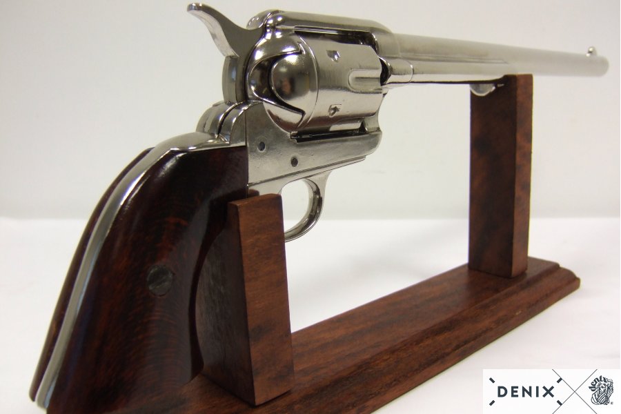 Револьвер "Миротвороец" 12", пластиковые накладки под слоновую кость, черный ствол, .45 калибра, США