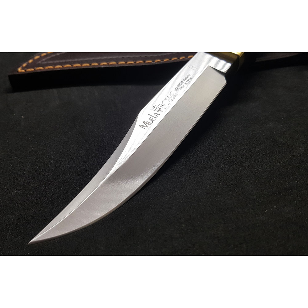 Нож "BOWIE" с фикс клинком длиной 16 см, рукоять Pakka wood, ножны кожа