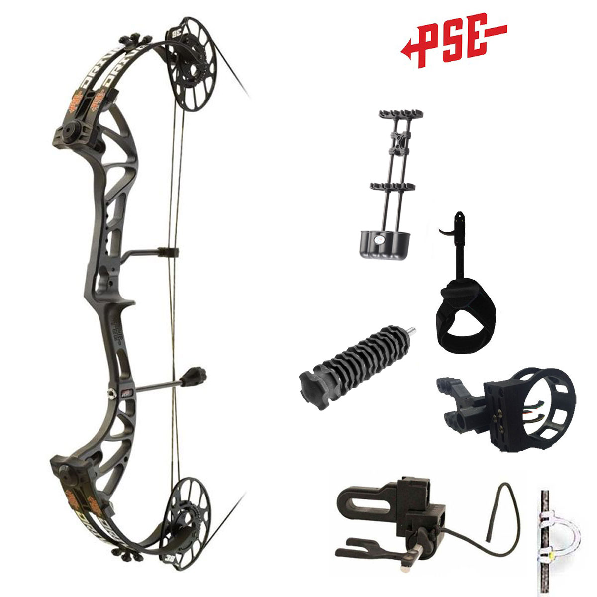 Лук блочный Drive 3B, начальная скорость 330 фут в сек , сила 60Lbs, длина натяжения 25 1/2" – 31",