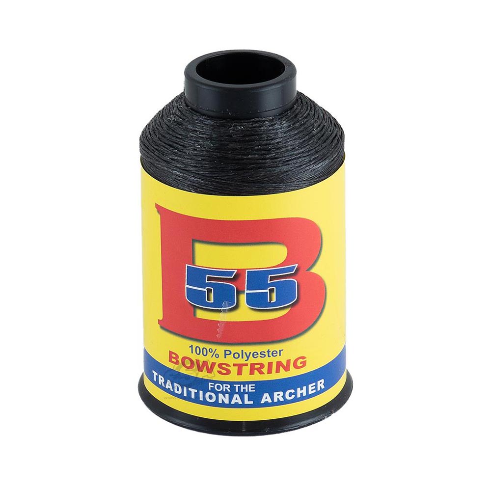 Нить для изготовления тетивы Dacron B55, вес 1/4 фунта, производитель BCY, цвет черный
