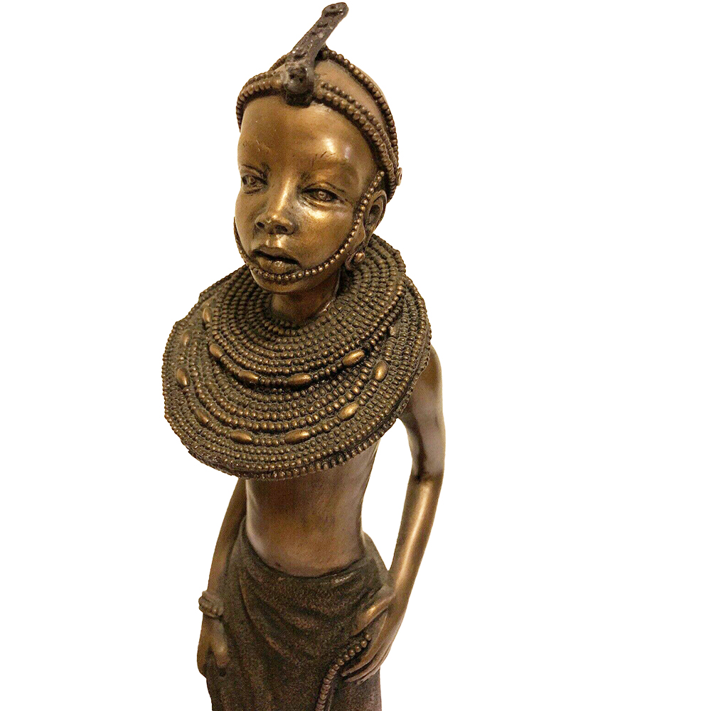 Фигурка Масаи-Нони,патина,полистоун