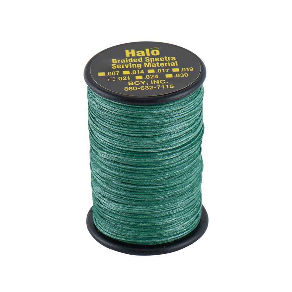 Нить обмоточная Halo для тетивы, размер 0,021", длина 75 ярдов, производитель BCY, цвет зеленый