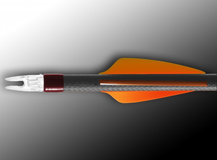 Оперение Flex-Fletch, 187 Shield, цвет фиолетовый, 100 штук в упаковке