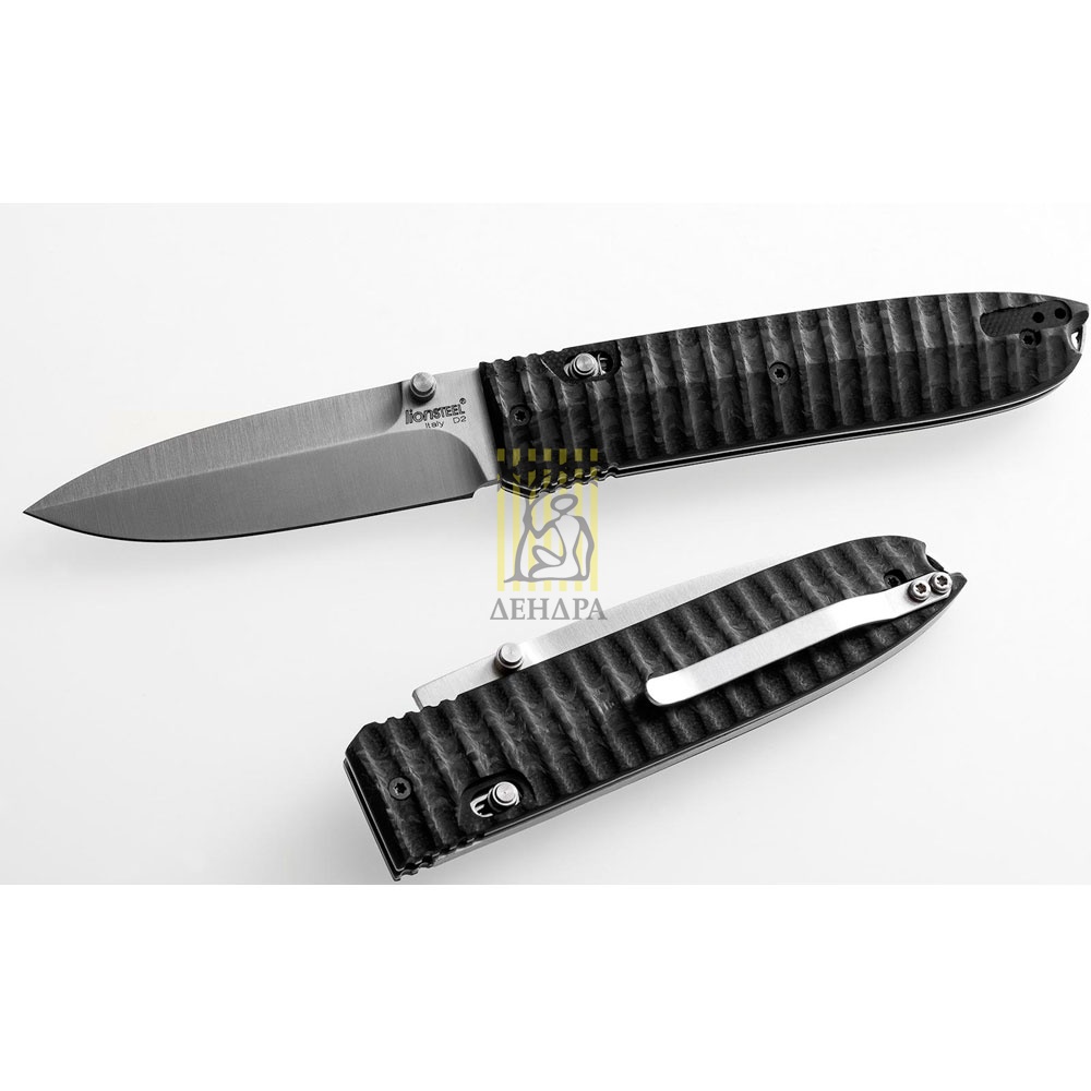 Нож "Daghetta" складной , сталь D2, рукоять G10/карбоновое волокно, клипса