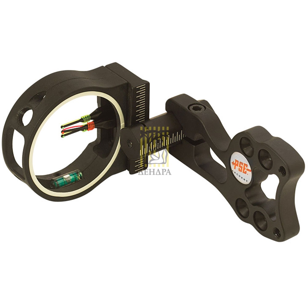 Прицел для блочного лука Gemini, универсальный правый/левый, 3 пина  размер 0,029", цвет черный