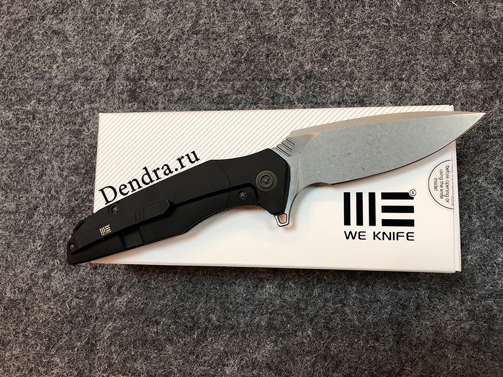 Нож складной NITIDA 707F, цвет черный,  сталь CPM-S35VN, длина клинка 90 мм, рукоять титан/карбон, f