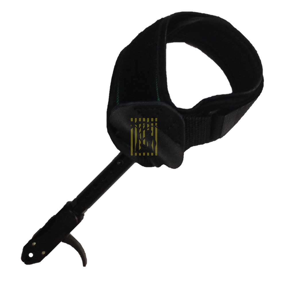 Релиз для блочного лука на подвесе, материал кордура на липучке, цвет черный