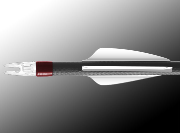 Оперение Flex-Fletch, 187 Shield, цвет фиолетовый, 100 штук в упаковке