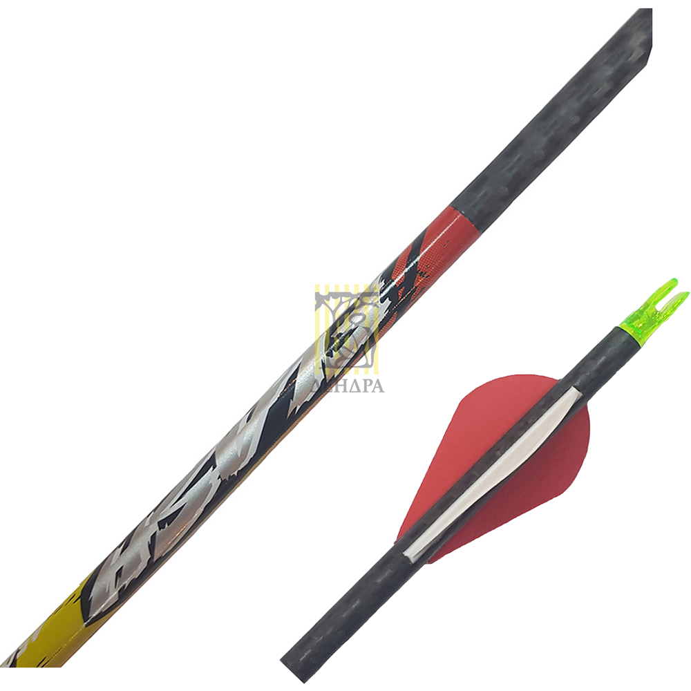 Стрела Pinnacle FLASH 450 в комплекте, хвостовик, оперение Billy 2", инсерт, 1шт