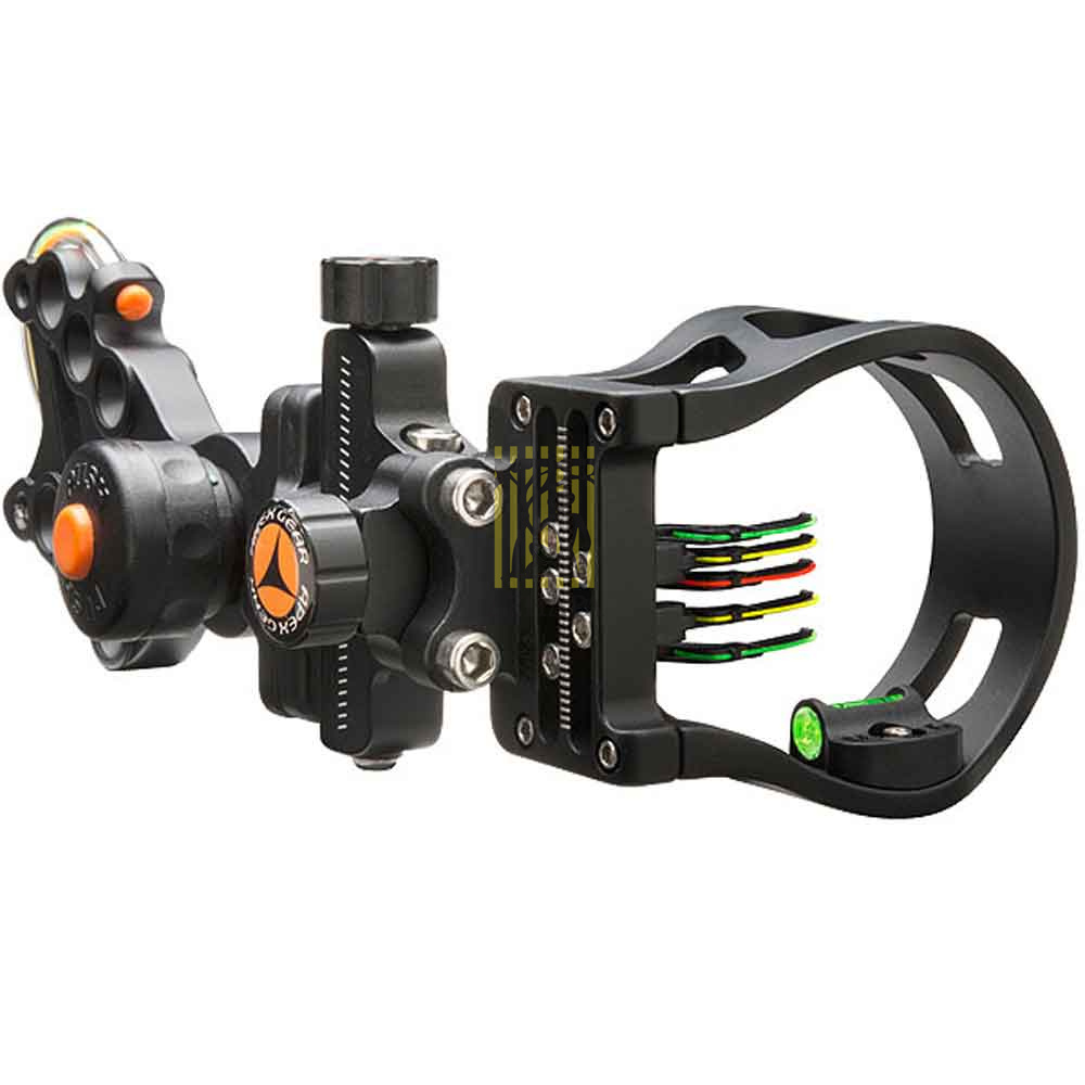 Прицел для блочного лука Attitude  с выбором пина, микронастройки, 5 пинов по 0,019", цвет черный