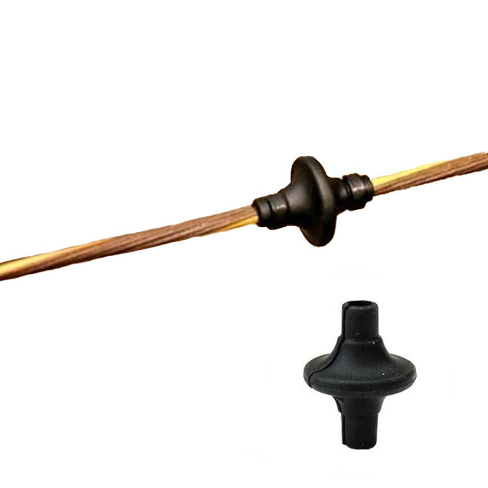 Киссер для установки на тетиву лука, размер L, цвет черный, 1 шт