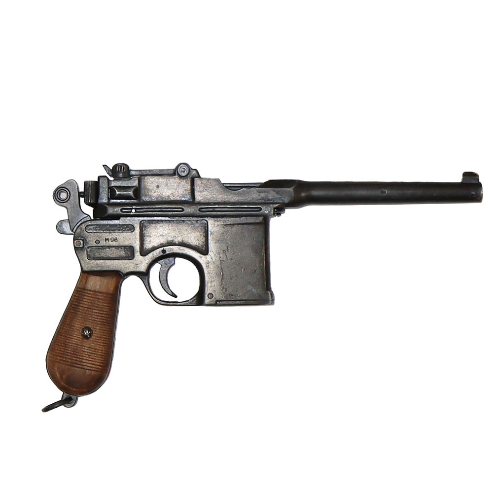 Маузер К96 самозарядный пистолет, колибр 7,63, разработан в 1896 г с деревянными накладками, состаре