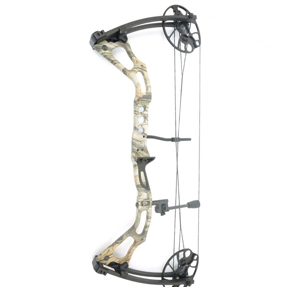 Лук блочный, сила 60 Lbs, между осями 30", длина натяжения 19-31", с комплектом аксессуаров: 4 карбо