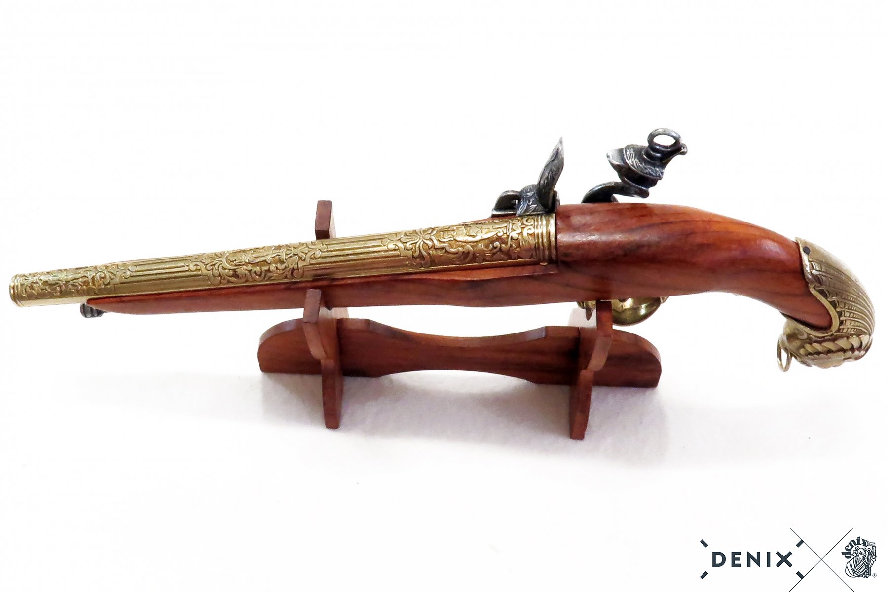 Пистолет кремневый, Германия, ХVIIIв, латунь