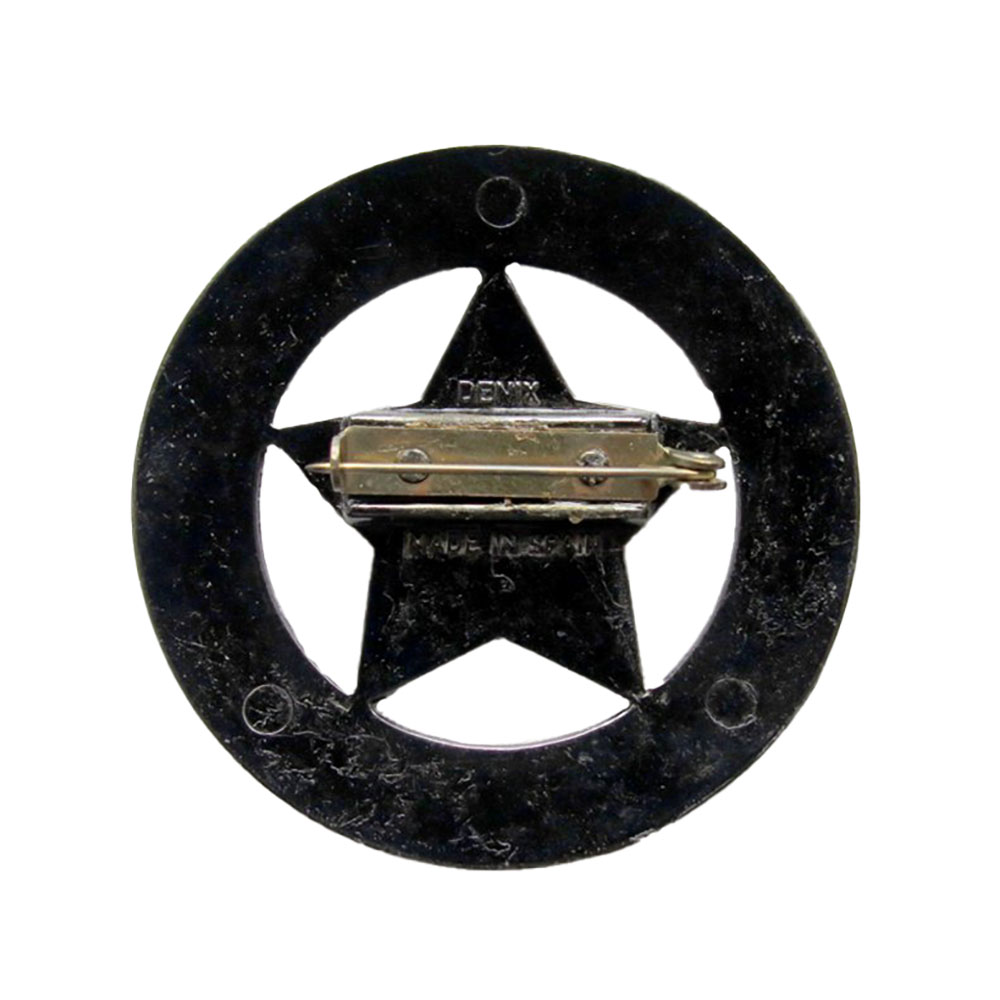 Значок службы маршалов США из металла, с иглой для крепления, сталь