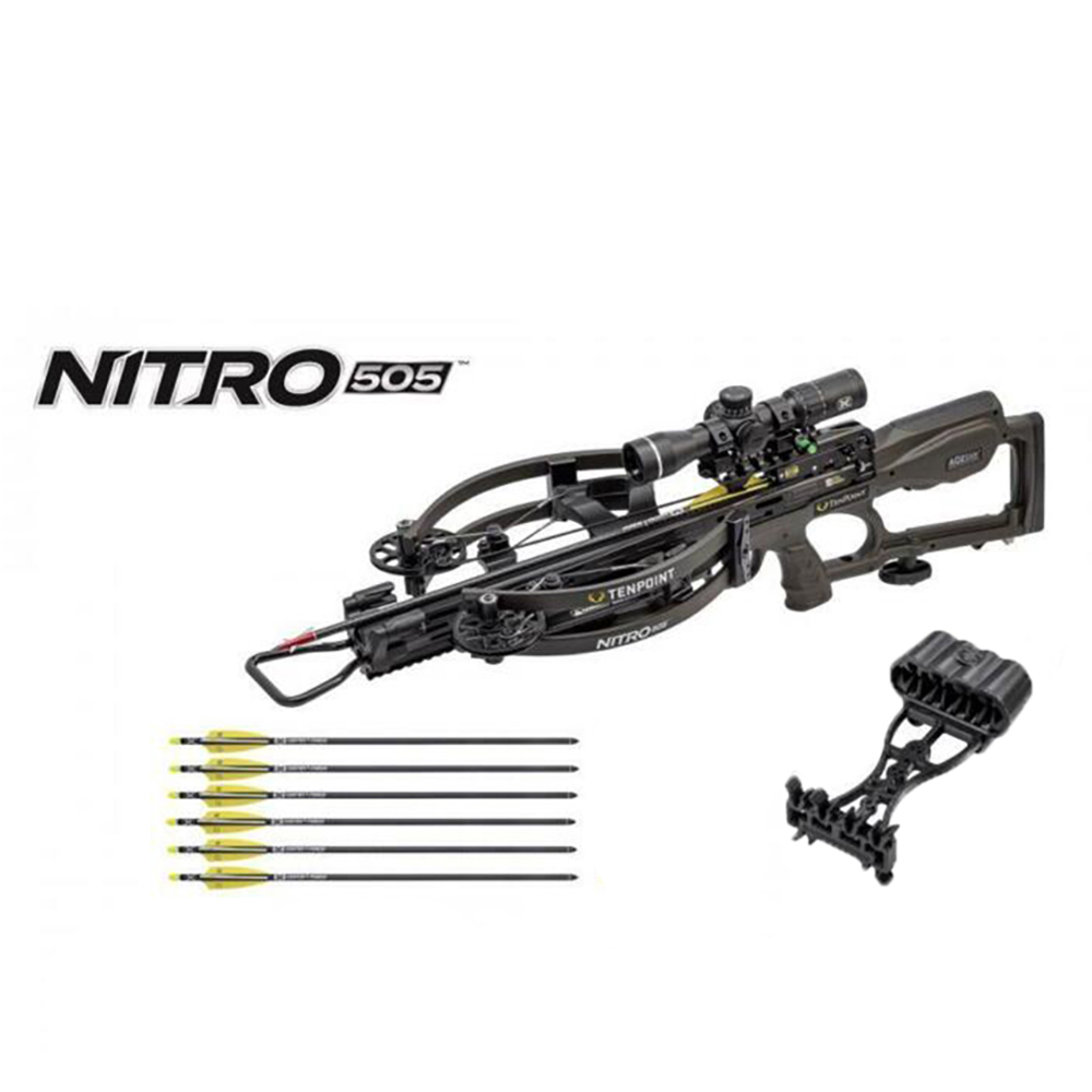 Арбалет TenPoint NITRO 505, нач. скорость 505 fps, от оси до оси 6,5", длина 30,7"