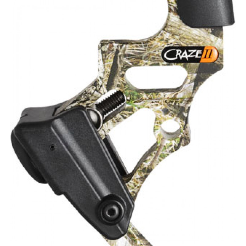 Лук блочный CRAZE II, начальная скорость 306 фут в сек, сила 60 lbs, правый, длина натяжения от 19 д
