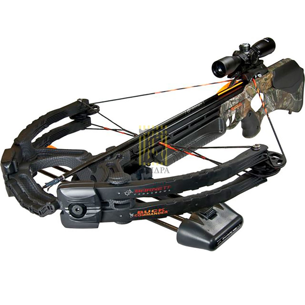 Арбалет "Buck Commander Carbon Lite" с аксессуарами: кивер, 3 стрелы 22", натяжитель, прицел 4х32, ц