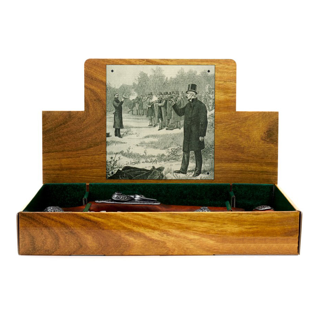 Пистолет кремн.Бресция.Италия 1825г, латунь, комплект 2 еденицы