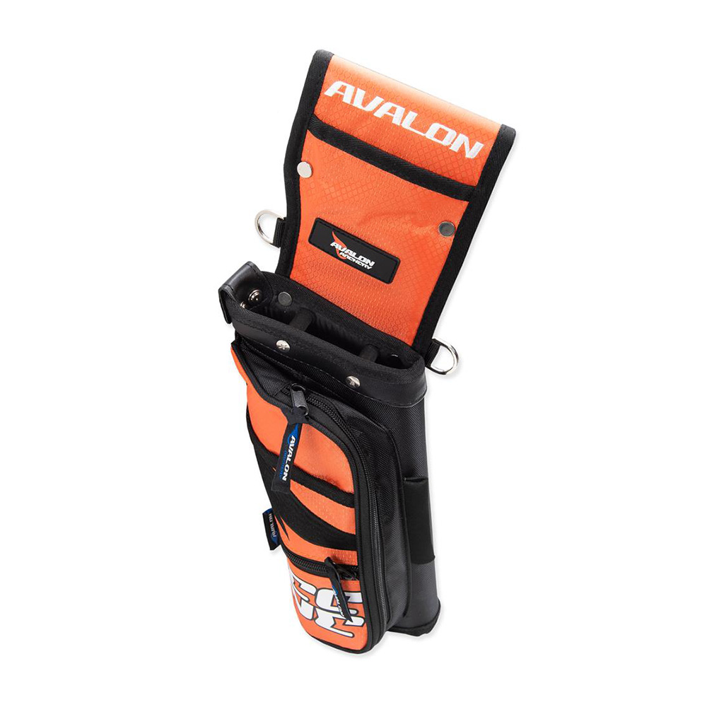 Кивер TEC ONE для стрел, длина 43 см, 2 трубки, 2 кармана на молнии, 2 кармана без молнии, правый, р