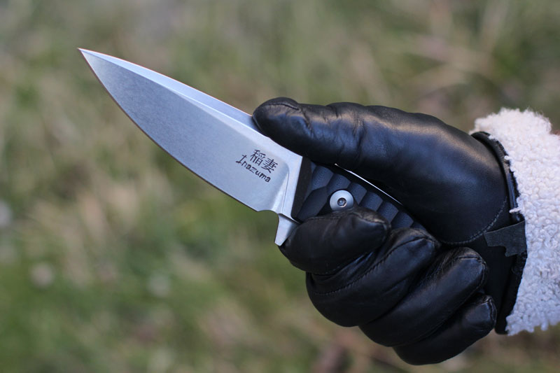 Нож Inazuma с фиксированным клинком, сталь Niolox, твердость 61 HRC, обработка Stone Washed, рукоять