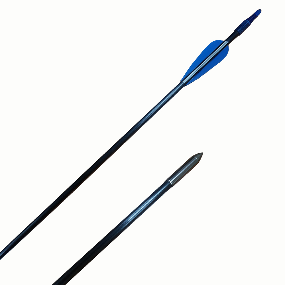 Стрела из фиброгласа, диаметр 6 мм, длина 30", оперение формы Parabolic 2,5", хвостовик, наконечник