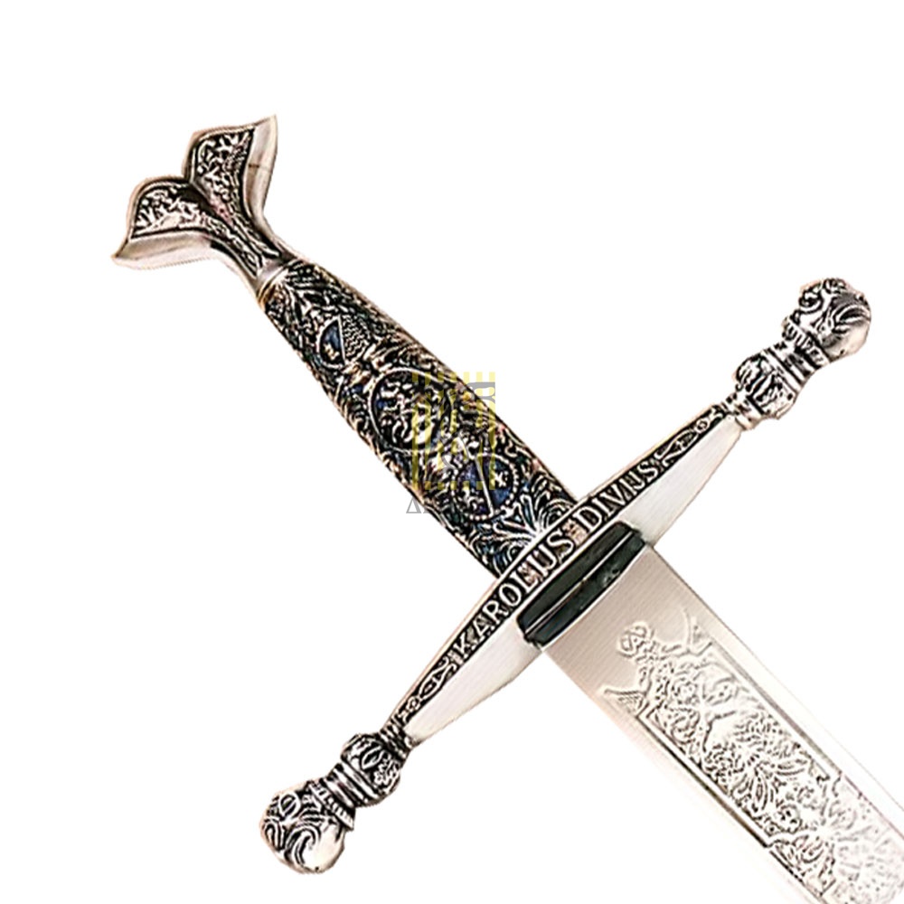 Меч императора Карла V, клинок с гравировкой, рукоять под серебро