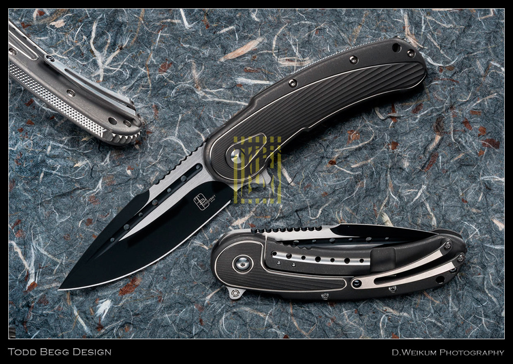 Нож Bodega, сталь CPM-S35VN, длина клинка 3.875″, покрытие клинка DLC/сатин, рукоять титан, серая с