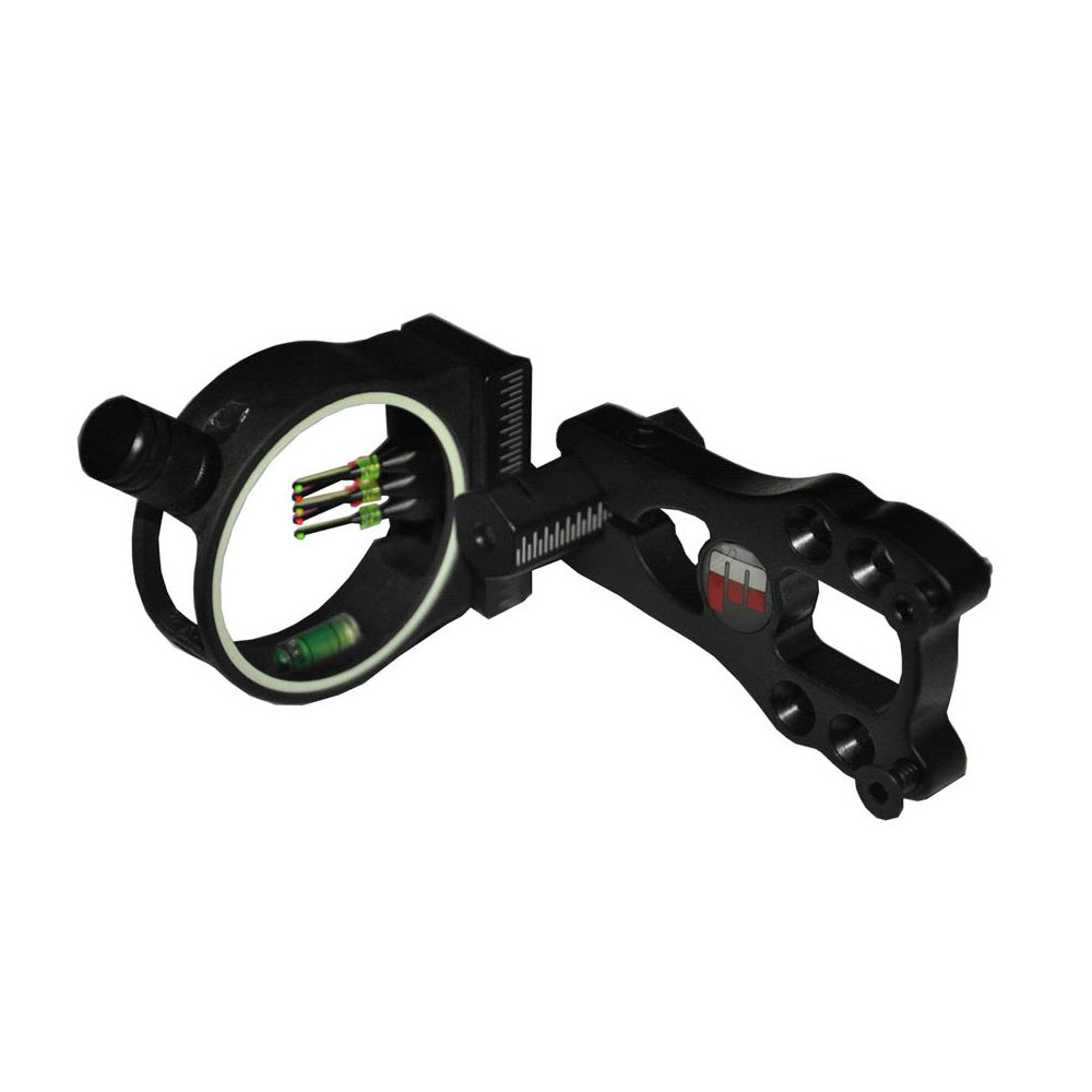 Прицел Maximal для блочного лука, 5 пинов размера 0.029, подсветка в комплекте, цвет черный