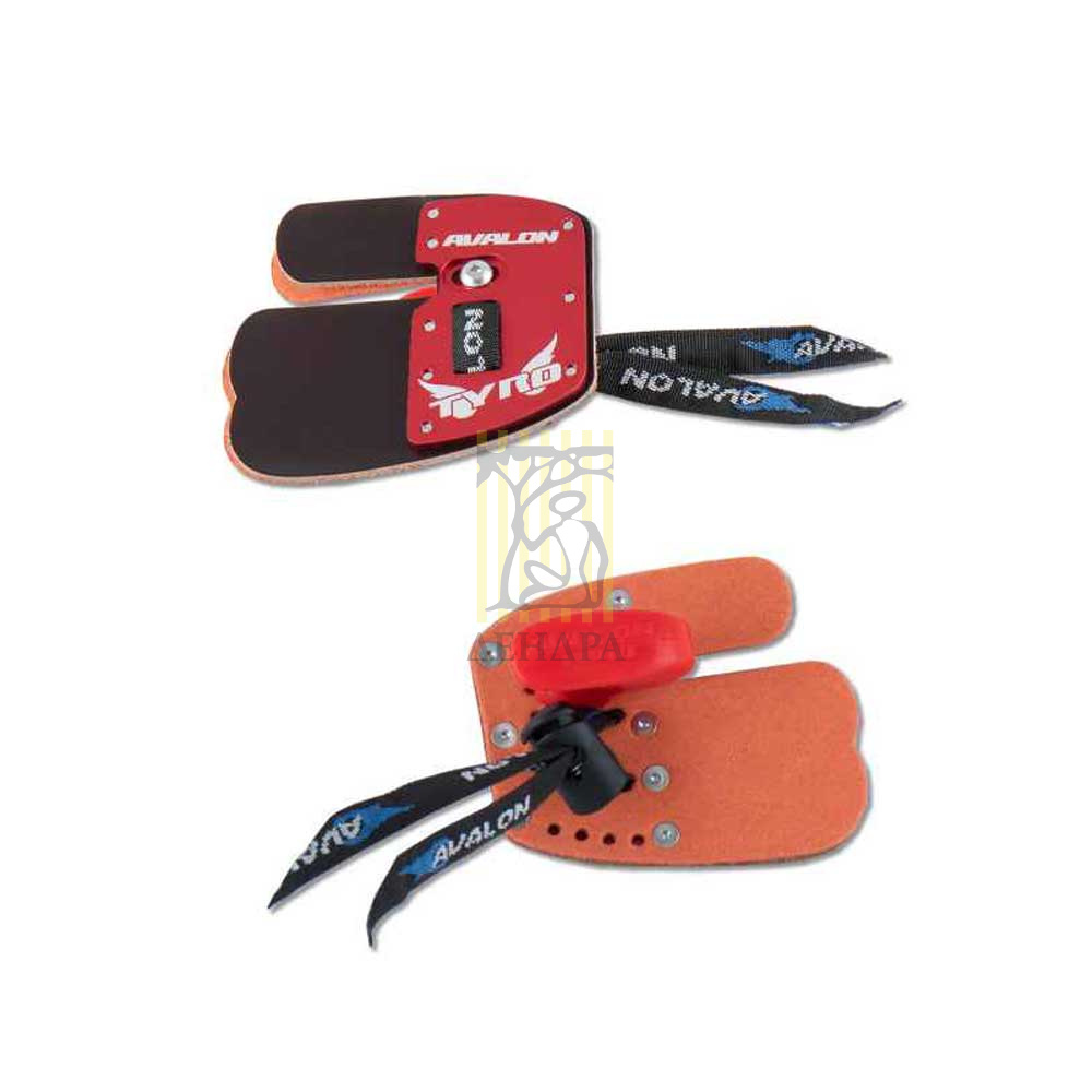 Напалечник TYRO PIME для стрельбы из лука, кожа, разделитель пальцев, размер M, цвет красный