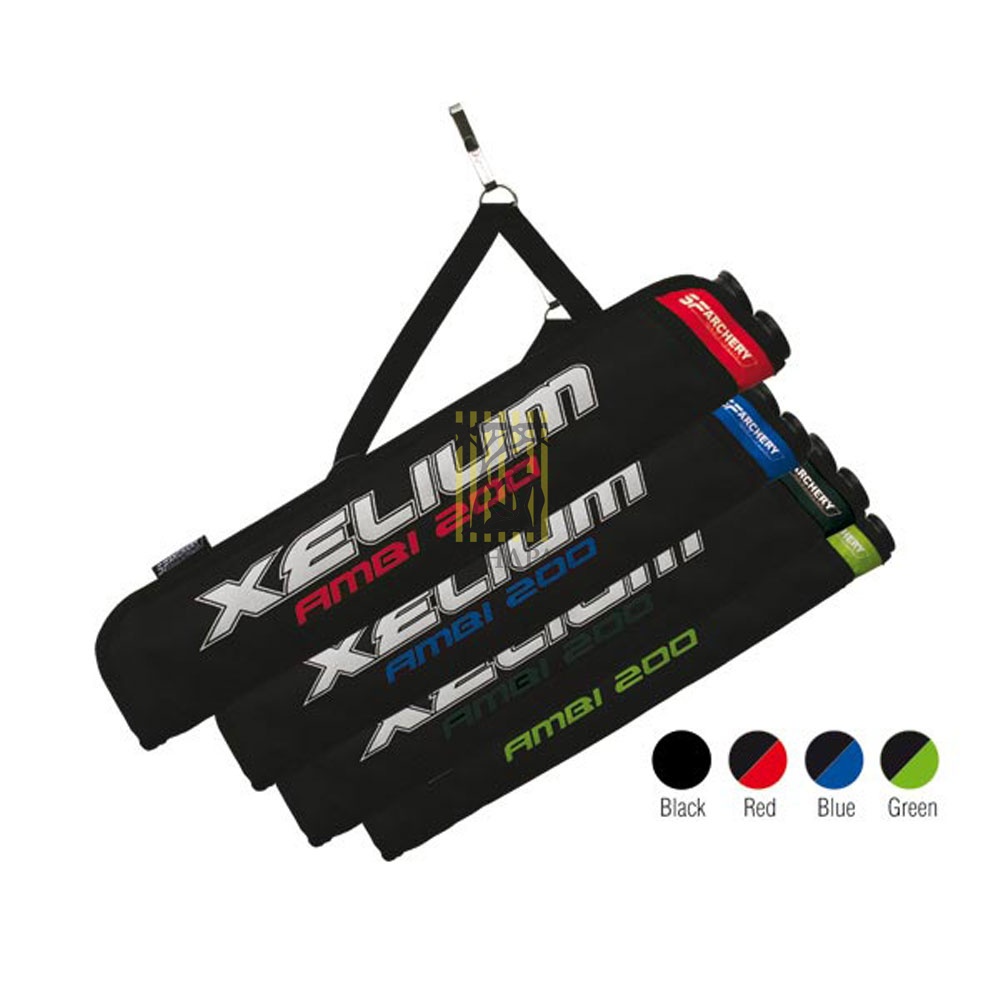 Кивер для стрел XELIUM AMBI 200, правый, крепление зажим, 2 трубки, цвет черный/синий