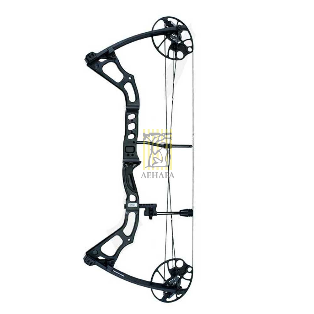 Лук блочный, сила 60 Lbs, между осями 30", длина натяжения 19-31", цвет черный