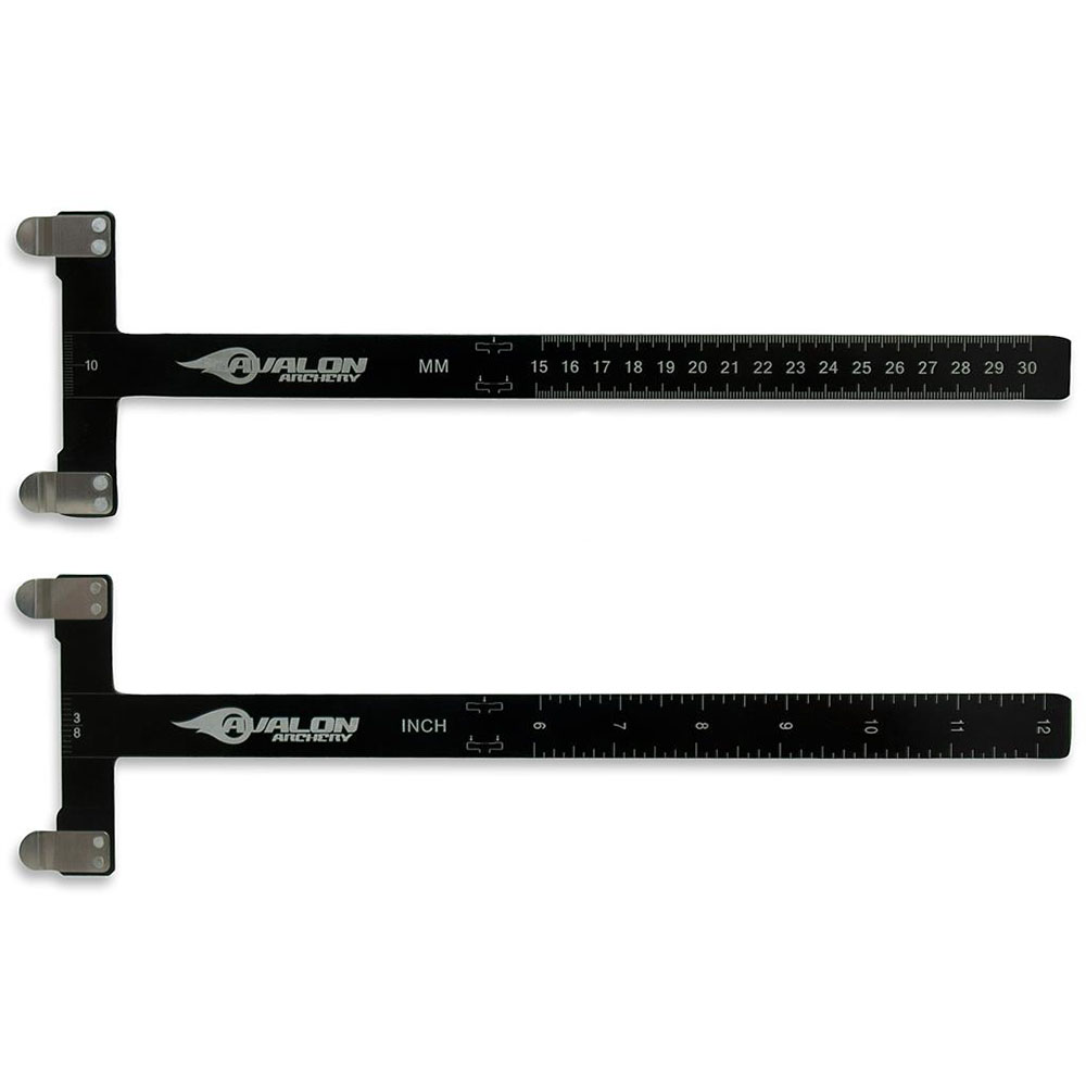 Линейка для установки метки на тетиву, Т-образная, материал алюминий, цвет черный