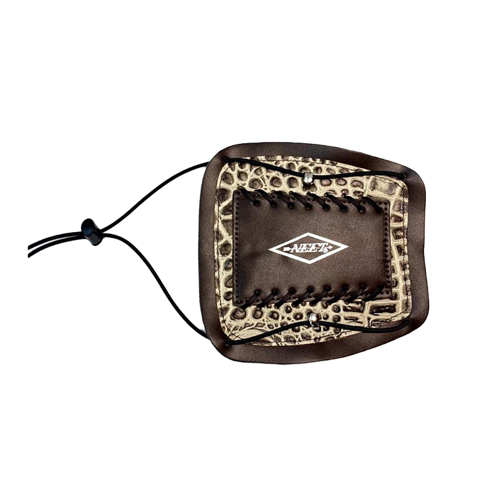 Защитная крага T-AGL-7 для стельбы из лука, со шнуровкой, производитель Neet, цвет темно-коричневый