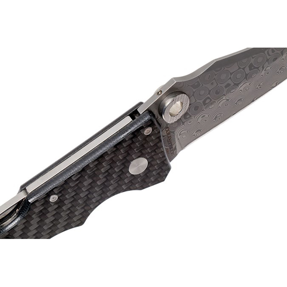 Нож "Night Force" складной, сталь DSC Damascus Germany, длина клинка 4", рукоять лиминат Carbon fibe