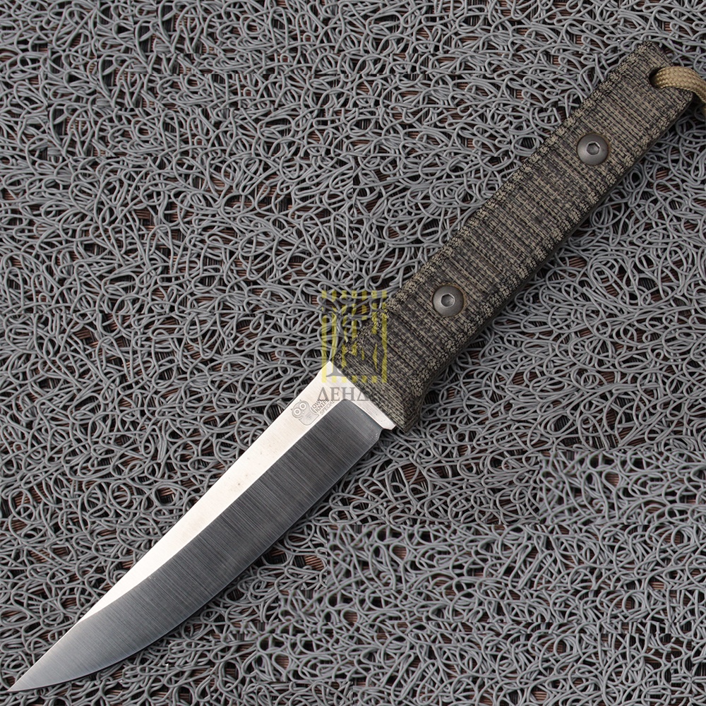 Нож OWL KNIFE FUKUROU-S сталь VANADIS-10, Рукоять микарта, ножны KYDEX, тип клинка С