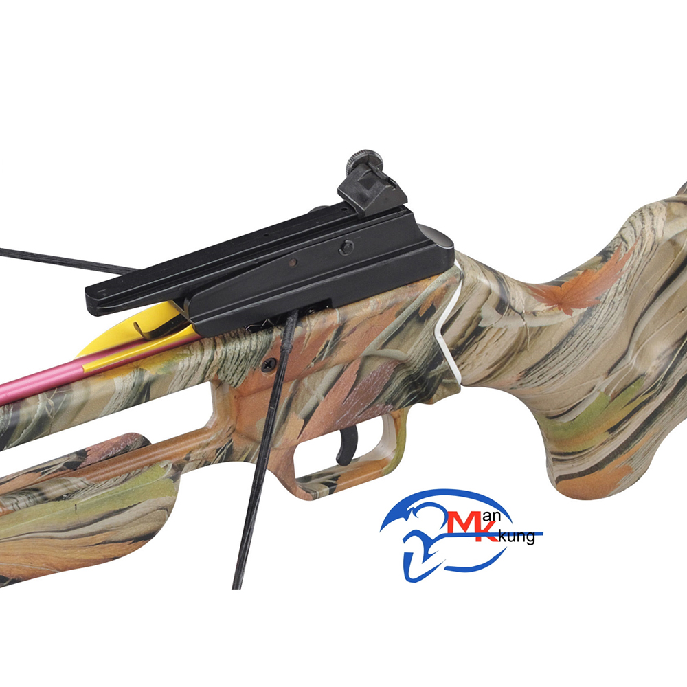 Арбалет винтовочного типа, ствол алюминий, приклад дерево, цвет камуфляж, 95Lbs