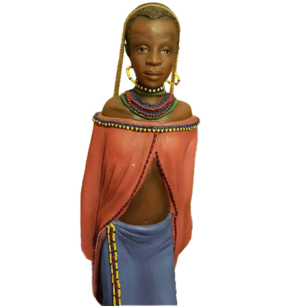 Фигурка Масаи-Эше, цветная,полистоун
