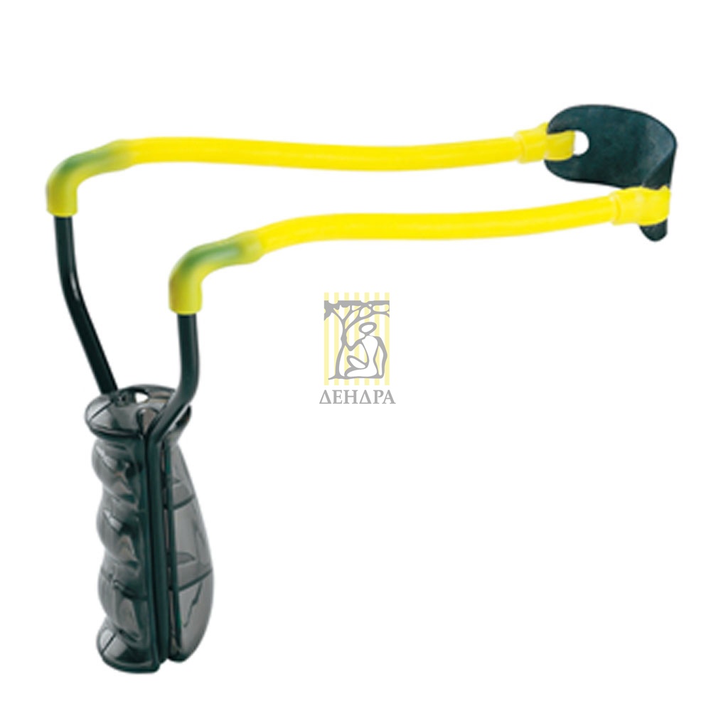 Рогатка без упора, средняя, рукоять пластик с металлической срединой для крепления жгута, без упора