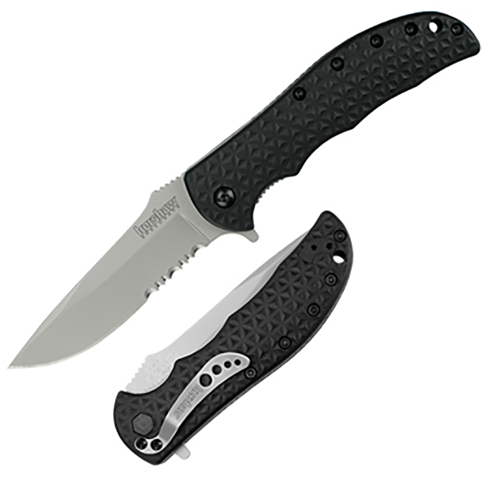 Нож складной "Volt II", сталь 8CR13MOV, твердость 60 HRC, матовое покрытие, 1/3 серрейтор, рукоять с