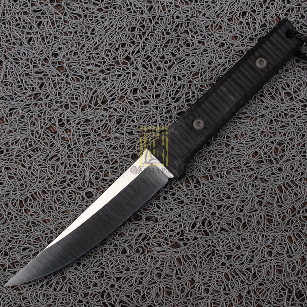 Нож OWL KNIFE FUKUROU-S сталь K340, Рукоять G10, ножны кожа, тип клинка A