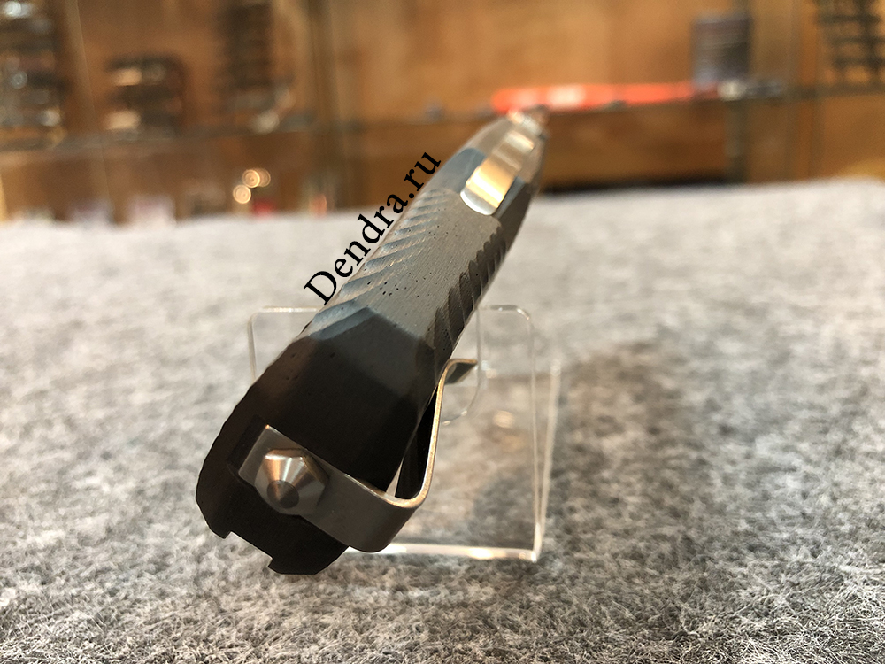 Нож TM1 складной, сталь Sleipner, твердость 60-61 HRC, обработка Satin, рукоять карбон, клипса