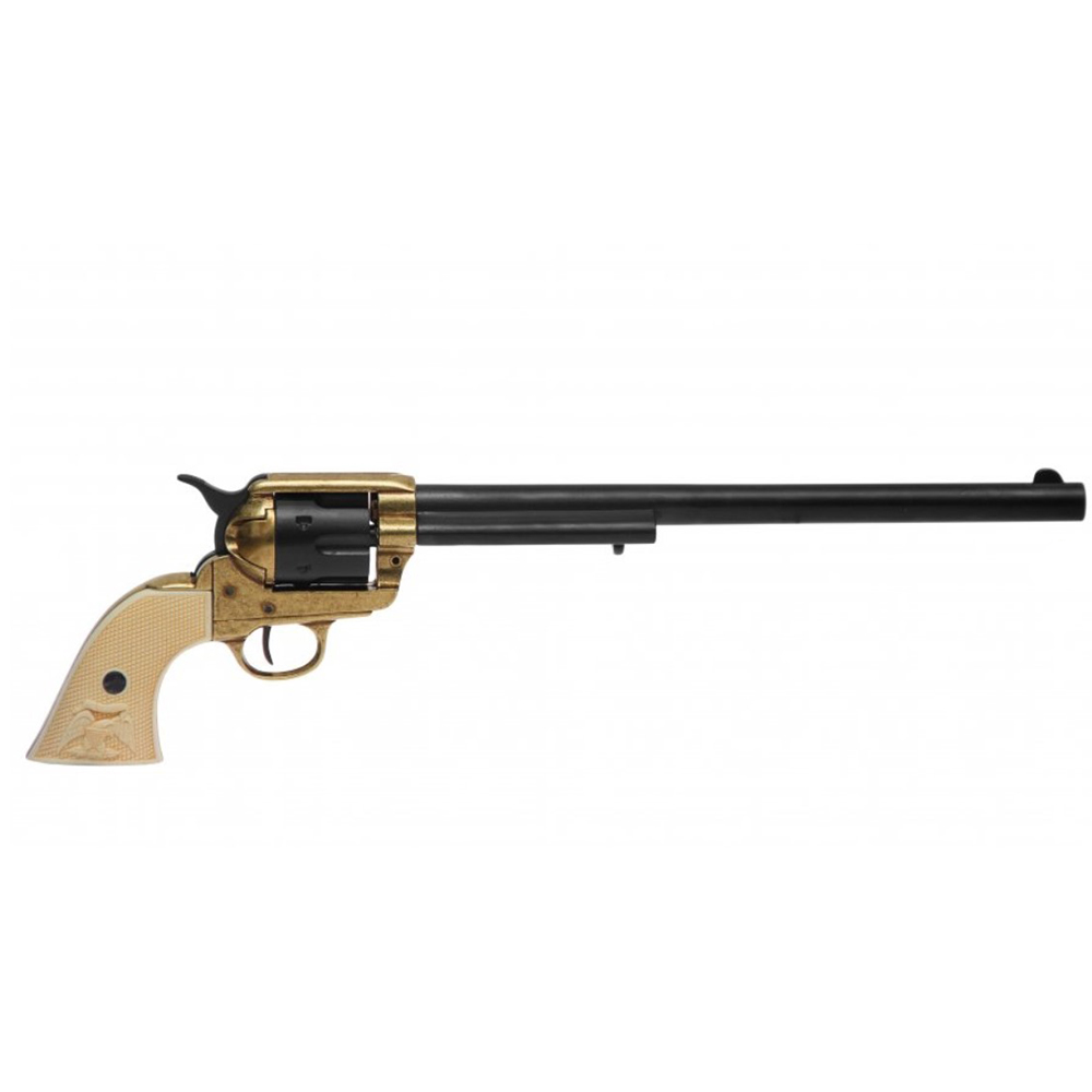 Револьвер "Миротвороец" 12", пластиковые накладки под слоновую кость, черный ствол, .45 калибра, США