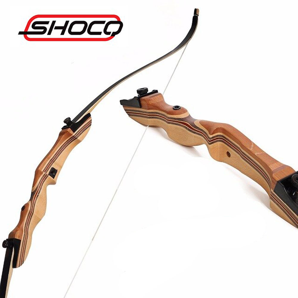 Лук классический Shocq Record, длина 68", сила 24 lbs, рукоять дерево длина 24", плечи дерево фом, правый, тетива в комплекте