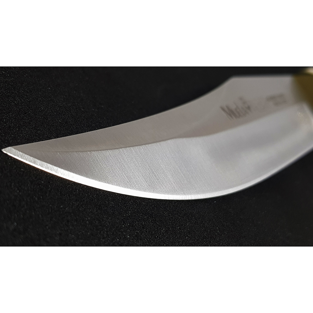 Нож "ALBAR" с фикс клинком длиной 18 см, рукоять рог оленя, ножны кожа