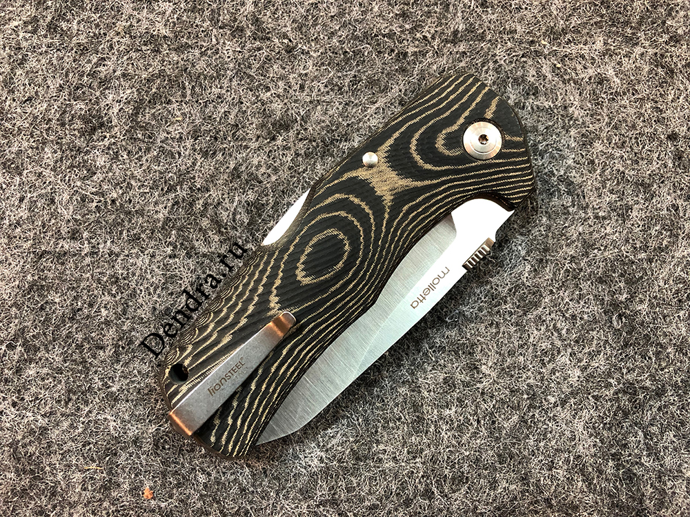 Нож TM1 складной, сталь Sleipner, твердость 60-61 HRC, обработка Satin, рукоять микарта, клипса