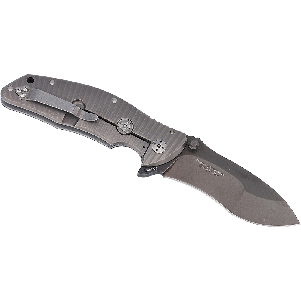 Нож "Tiger Jump" складной, фиксатор "Roto Block", сталь D2, твердость 60 HRC, клинок покрытие PVD, р