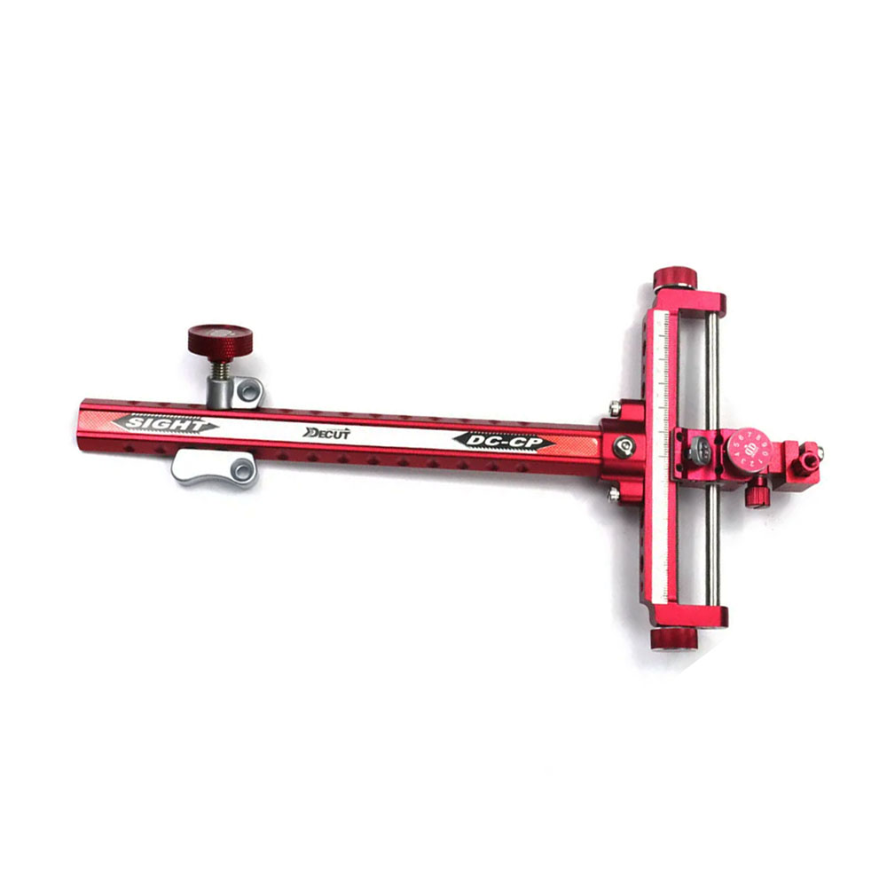 Прицел для рекурсивного лука DC-RE с микронастройками, правый/левый, цвет красный